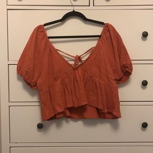 Francesca’s Low-V crop top